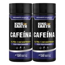 2x Cafeina 120 Cápsulas 200mg King Earth