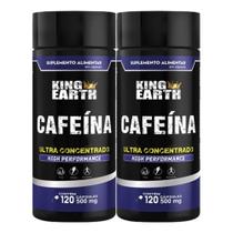 2x Cafeina 120 Cápsulas 200mg King Earth