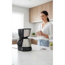 2x Cafeteira Inox 32 Xícaras 1.2L Potente e Rápida