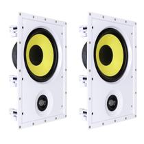 2x Caixa de Som Arandela JBL CI8R Plus Retangular 100W RMS Branca
