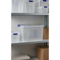 2x Caixa Organizadora 56L Transparente Grande Com Tampa 2x Caixa Organizadora 56L Transparente Grande Com Tampa