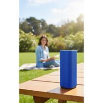 2x Caixa Som Bluetooth Portátil 10W RMS Cor Azul 2x Caixa Som Bluetooth Portátil 10W RMS Cor Azul