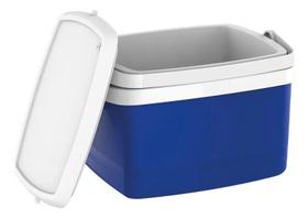 2X Caixa Termica Cooler Bebidas 12L Pequena Soprano Cor Az