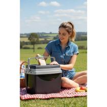 2x Caixa Térmica Preta 26L Com Alça - Perfeita Para Lazer 2x Caixa Térmica Preta 26L Com Alça - Perfeita Para Lazer