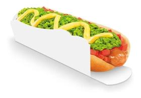 2X Caixinha Embalagem Para Cachorro Quente 100U