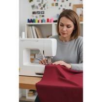 2x Calcador Overlock P/ Máquina Doméstica Zig-Zag Haste Baix