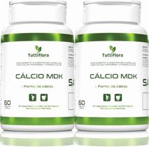 2x Cálcio MDK (Cálcio, Magnésio, Vitamina D e Vitamina K2) 60 Capsulas de 530mg Tuttiflora