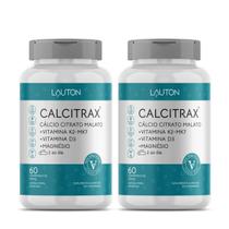 2x Calcitrax Cálcio Citrato Malato Lauton 60 Cápsulas