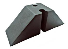 2X Calço Para Telha Trapézio T 40 2 Furos Preto - 100 Pçs