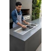 2x Calha Gourmet Inox 60cm Escorredor Louças Úmida