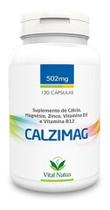 2X Calzimag Cálcio Magnésio Zinco Vitamina D3 E Vitamina B12