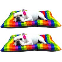 2x Cama Arcoíris de Seda Pet Grande Colchonete para Cachorro 2x Cama Arcoíris de Seda Pet Grande Colchonete para Cachorro