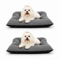 2x Cama Pet Colchonete Suede Pequeno para Cachorro e Gato Impermeável 2x Cama Pet Colchonete Suede Pequeno para Cachorro e Gato Impermeável