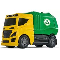 2x Caminhão Bs Cargas Coletor Lixo Ls Infantil Brinquedo Carrinho