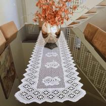 2X Caminho Trilho De Mesa De Renda Branca 1,40 X 0,40 2X Caminho Trilho De Mesa De Renda Branca 1,40 X 0,40