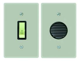 2X Campainha Cigarra + 1 Tecla Campainha Linha Prata Radial