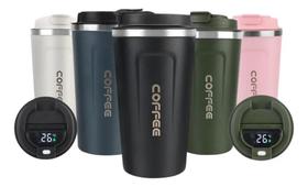 2X Caneca Copo Termico Coffee Inox Com Tampa Anti-Vazamento