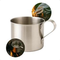 2X Caneca Em Alumínio 700Ml Camping Legendários