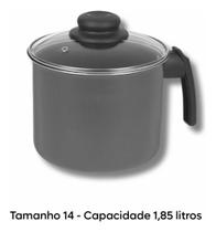 2X Canecão Leiteira C/Tampa Vidro Antiaderente N14- 1,85Litr 2X Canecão Leiteira C/Tampa Vidro Antiaderente N14- 1,85Litr