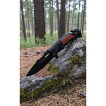 2x Canivete Tático 23cm Aço Inox Faca Bolso Camping Caça