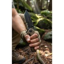 2x Canivete Tático Aço Inox Fibra: Leve, Forte e Confiável