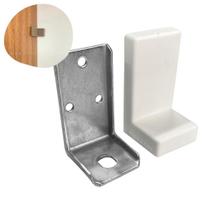 2X Cantoneira Reforçada Com Capa Branca Para Móveis - 10 Pçs