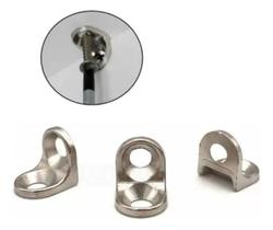 2X Cantoneira Zamac 13X13 Niquelada 2 Furos Leve ( 500Uni )