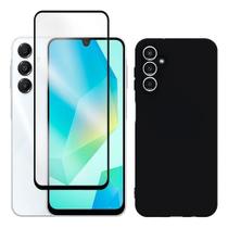 2X Capa Capinha Case Aveludada + Película Para Galaxy A16 4G