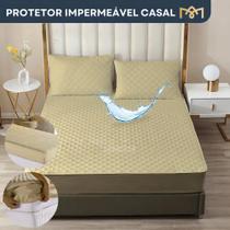 2X Capa Colchão Casal Padrão Impermeável Anti Mofo Proteto