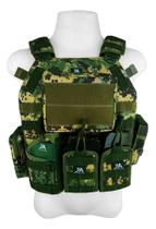 2X Capa De Colete Modular Plate Carrier Tático + 9 Acessório