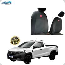 2X Capa Para Banco Tecido Fiat Strada Cabine Simple