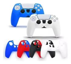 2X Capa Silicone Controle Dualsense Playstation 5 Ps5 + 8 Gr 2X Capa Silicone Controle Dualsense Playstation 5 Ps5 + 8 Gr