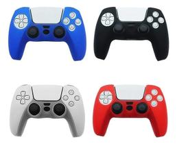 2X Capa Silicone Controle Dualsense Playstation 5 Ps5 + 8 Gr 2X Capa Silicone Controle Dualsense Playstation 5 Ps5 + 8 Gr