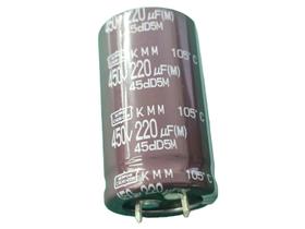 2x Capacitor Eletrolitico 220uf/450v Snap-in 105º 25x45mm