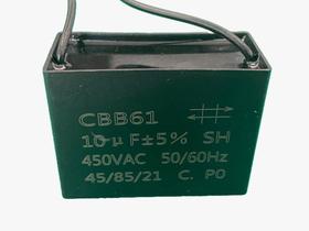 2x Capacitor Partida 10uf/450v Fio 58x26x44mm Cbb61