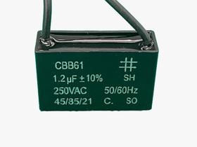 2x Capacitor Partida 1,2uf/250v Fio 36x12x23mm Cbb61 2x Capacitor Partida 1,2uf/250v Fio 36x12x23mm Cbb61