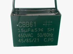 2x Capacitor Partida 15uf/450v Fio 58x25x44mm Cbb61