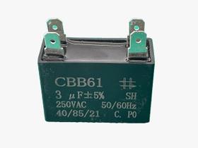 2x Capacitor Partida 3uf/250v Faston 36x15x26mm Cbb61