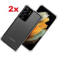 2x Capas Capinhas Case Anti Impacto Transparente para Samsung Galaxy S21 Ultra - JV ACESSORIOS