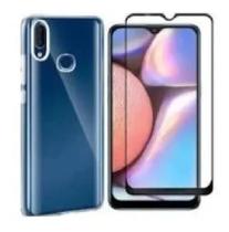 2X Capinha Anti Impacto Para Galaxy A10S + Película De Vidro 2X Capinha Anti Impacto Para Galaxy A10S + Película De Vidro