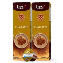 2x Cápsula Chai Latte Tres 3 Corações 10 Unidades