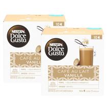 2x Capsula de Café Au Lait Vanilla Dolce Gusto 10 unidades -