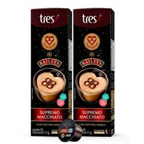 2x Cápsula de Café Tres 3 Corações Baileys Supremo Macchiato 10 Unidades 2x Cápsula de Café Tres 3 Corações Baileys Supremo Macchiato 10 Unidades