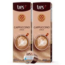 2x Cápsula de Café Tres 3 Corações Cappuccino Avelã 10 Unidades