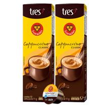2x Cápsula de Café Tres 3 Corações Cappuccino Classic 10 Unidades