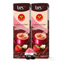 2x Cápsula de Café Tres 3 Corações Cappuccino Napolitano 10 Unidades