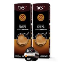 2x Cápsula de Café Tres 3 Corações Espresso Forza 10 Unidades