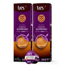 2x Cápsula de Café Tres 3 Corações Espresso Supremo 10 Unidades