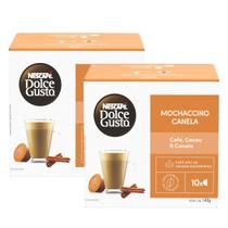 2x Capsula de Cappuccino Dolce Gusto Mochaccino Canela 10 unidades -
