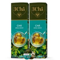 2x Cápsula de Chá Erva Doce 3Cha Tres 3 Corações 10 Unidades